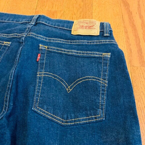 VINTAGE LEVIS 510'S SLIM FIT LOWER RISE JEANS Size 10 - Picture 4 of 16